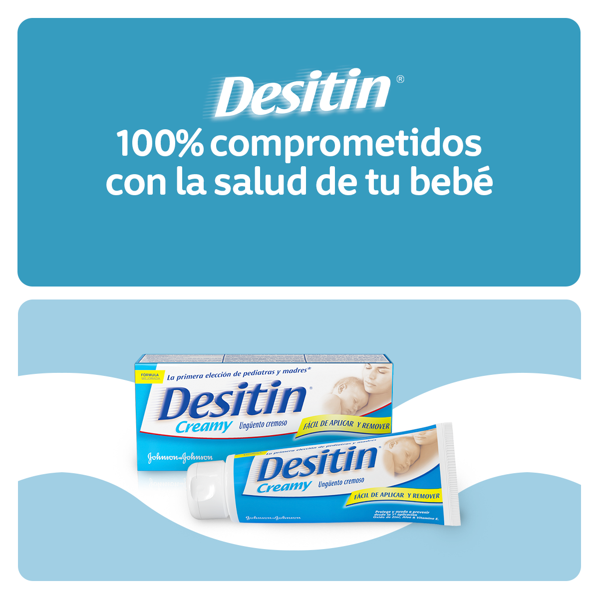 Crema Bebé DESITIN® Creamy - Slogan