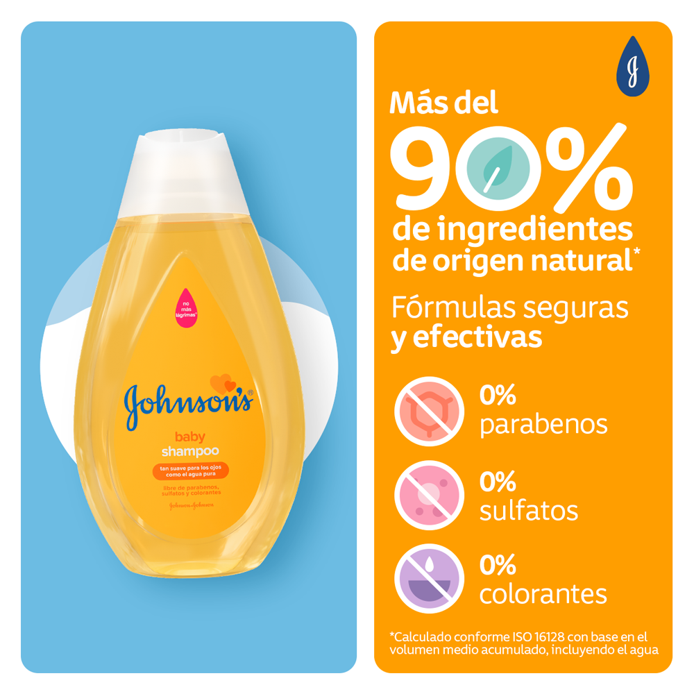 Shampoo JOHNSON'S® Original - Ingredientes