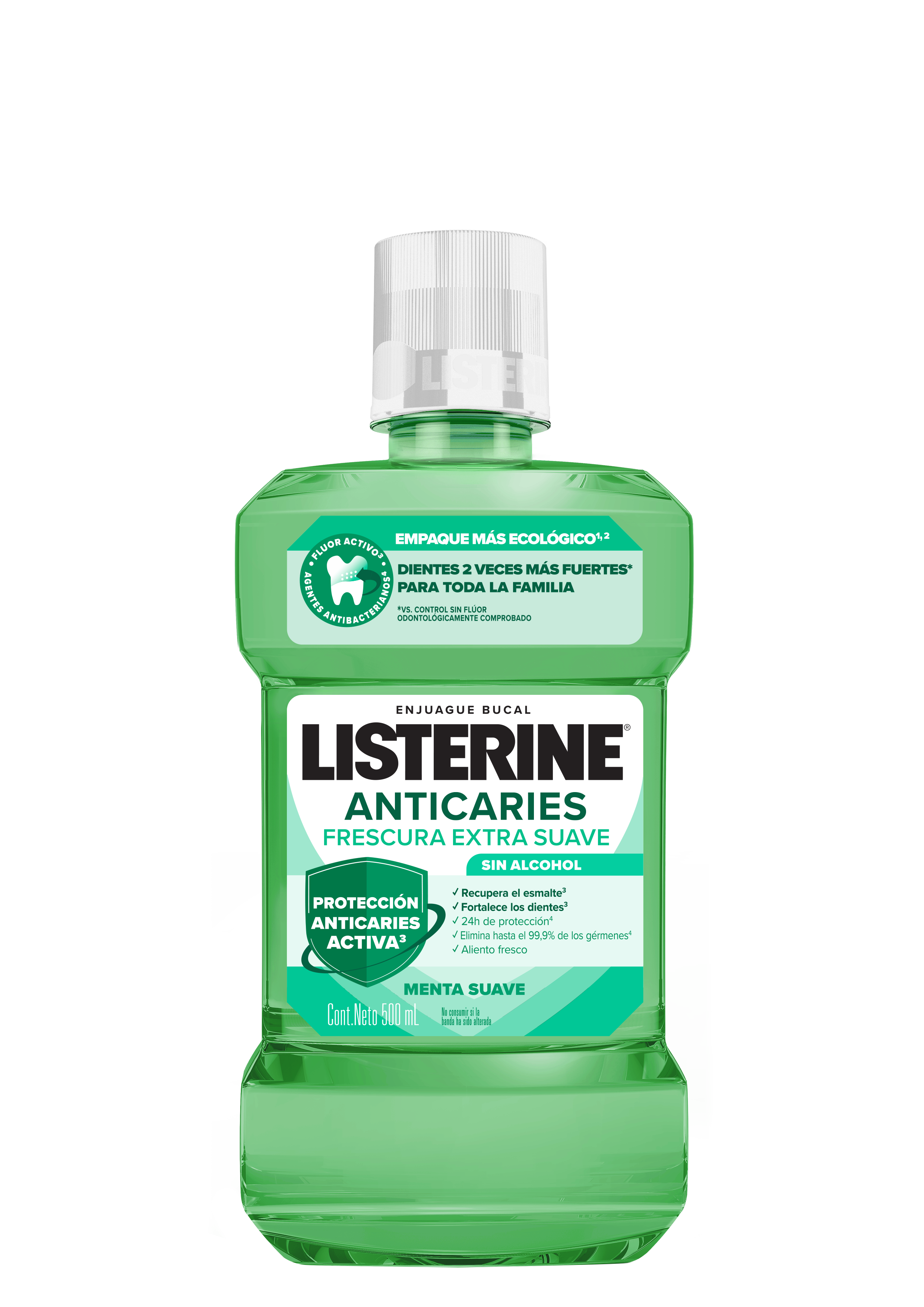 Enjuague Bucal LISTERINE®  Anticaries Frescura Extra Suave Sin Alcohol image 1