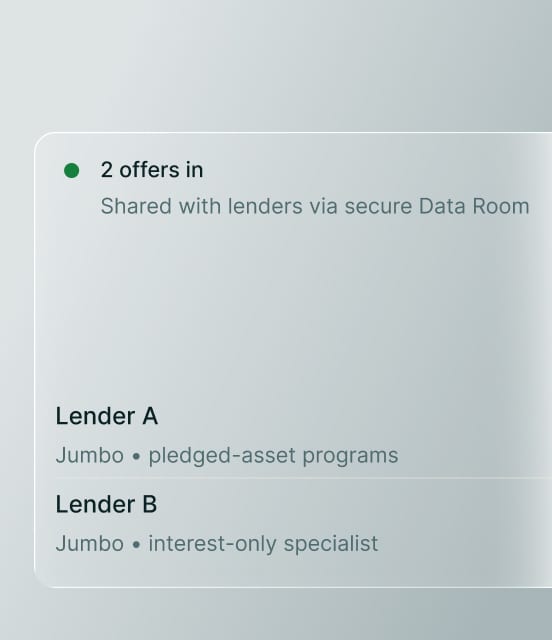 Lenders evaluate and offer