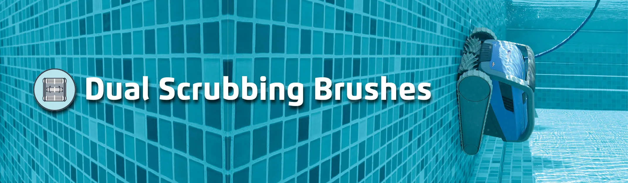 Active dual scrubbing brushes