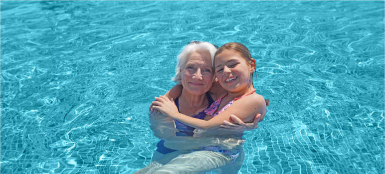 Angie a busy grandmother finds comfort with Mineral Swim