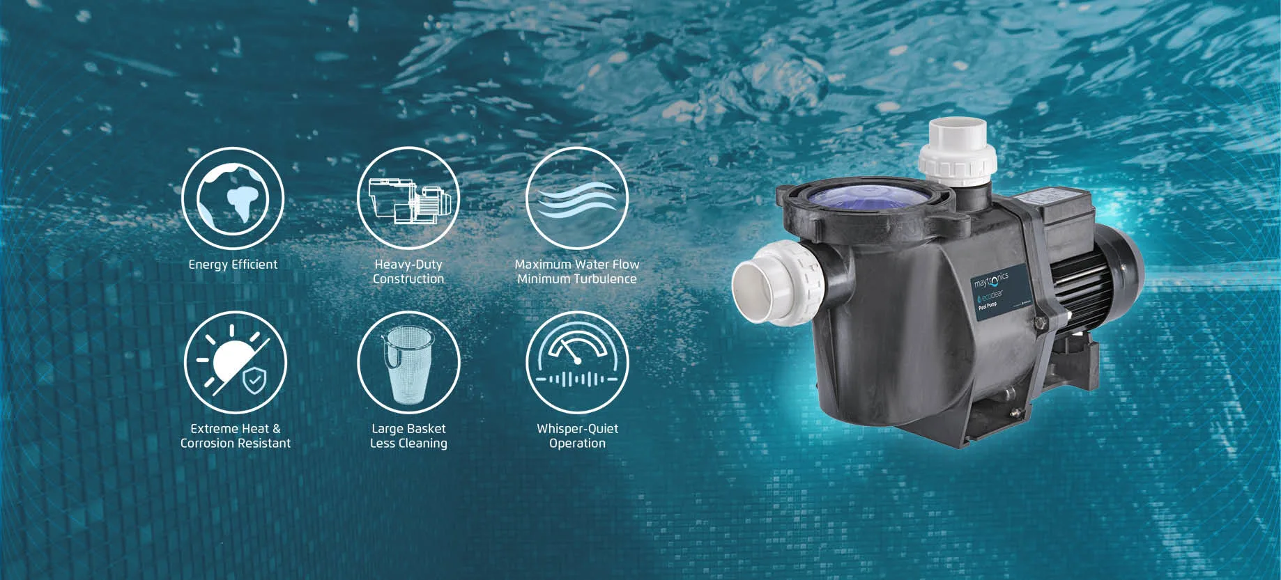 ecoclear Pool Pump features