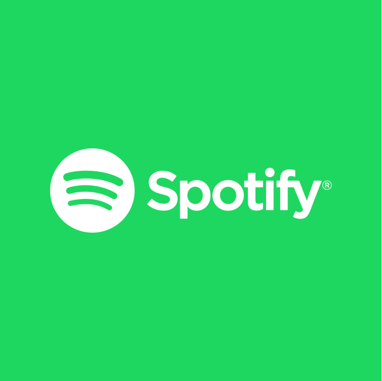 Logo display of Spotify.