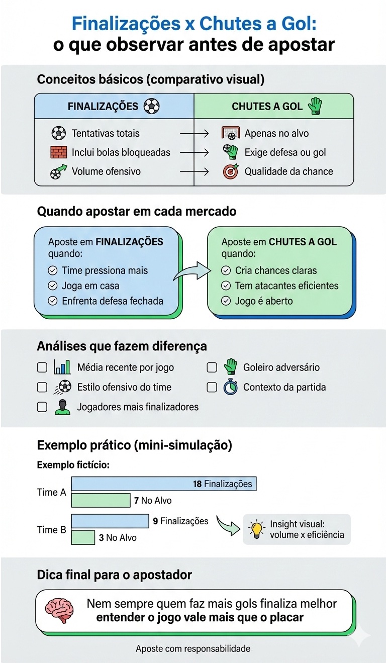 Infográfico Finalizações e Chutes a gol by Gemini