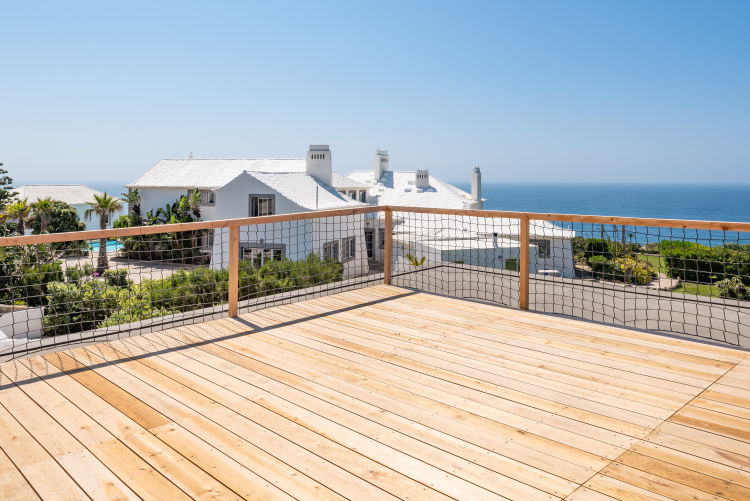Rooftop yoga deck with spectacular views