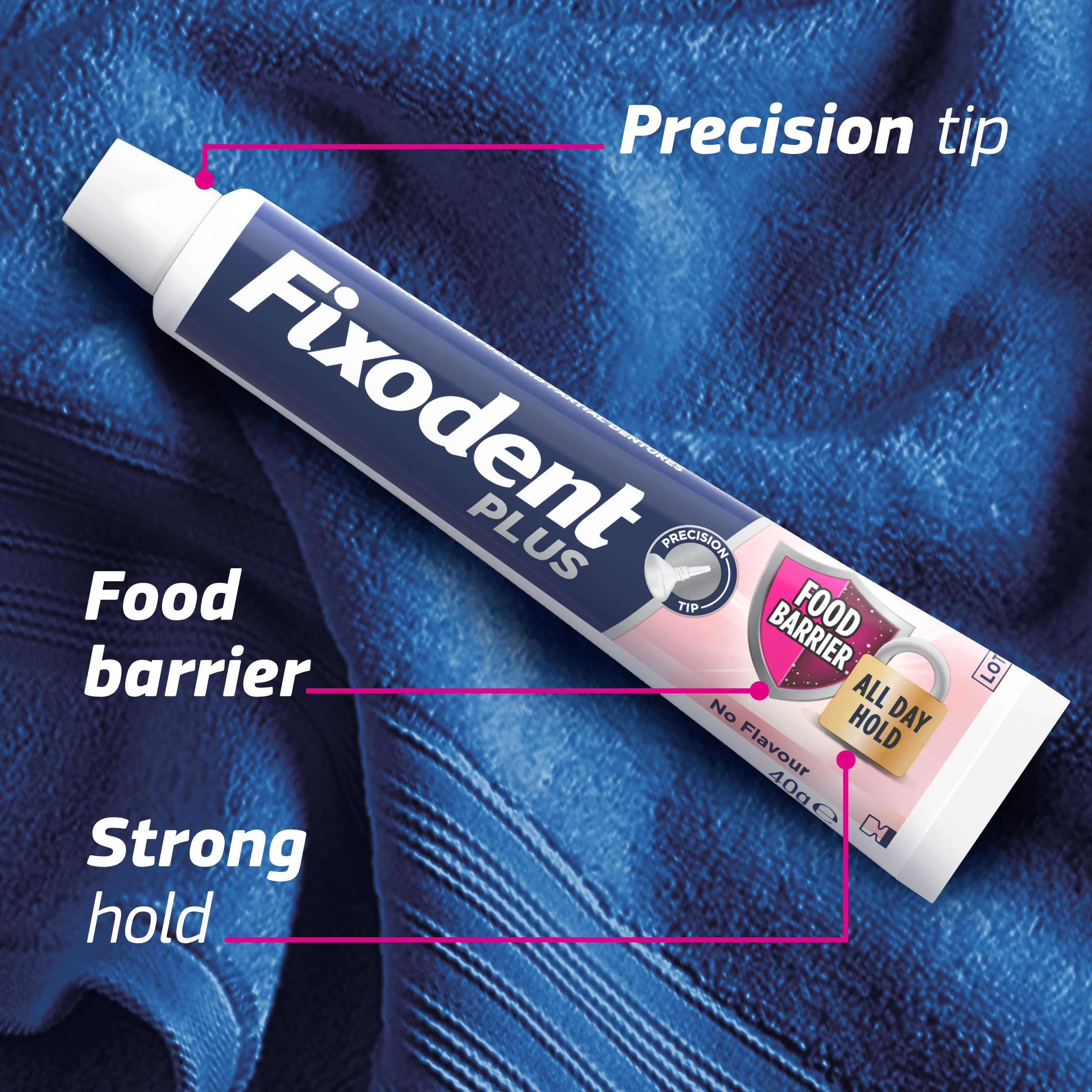 Fixodent PLUS Food Barrier Denture Adhesive UK SI2