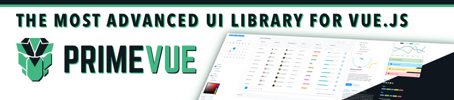 PrimeVue 2.0.0 is released with 60+ Open Source UI Components