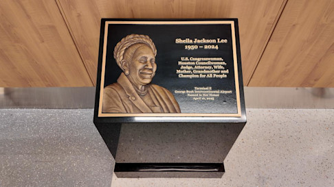 Sheila Jackson Lee Terminal E at IAH