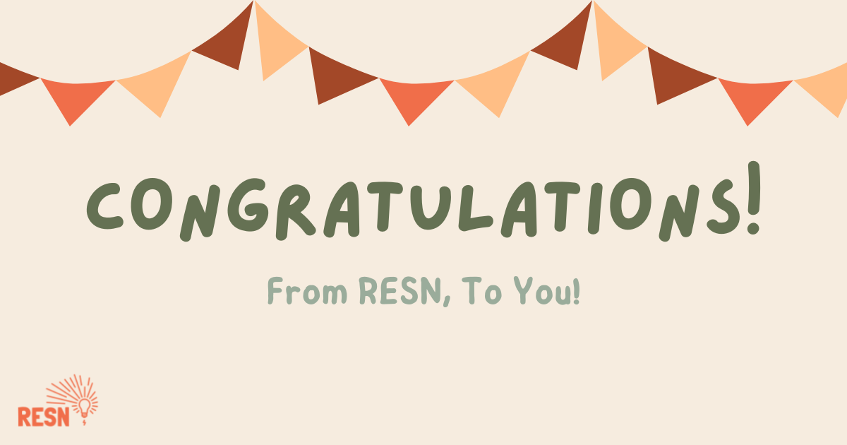 Congratulations: From RESN To You!