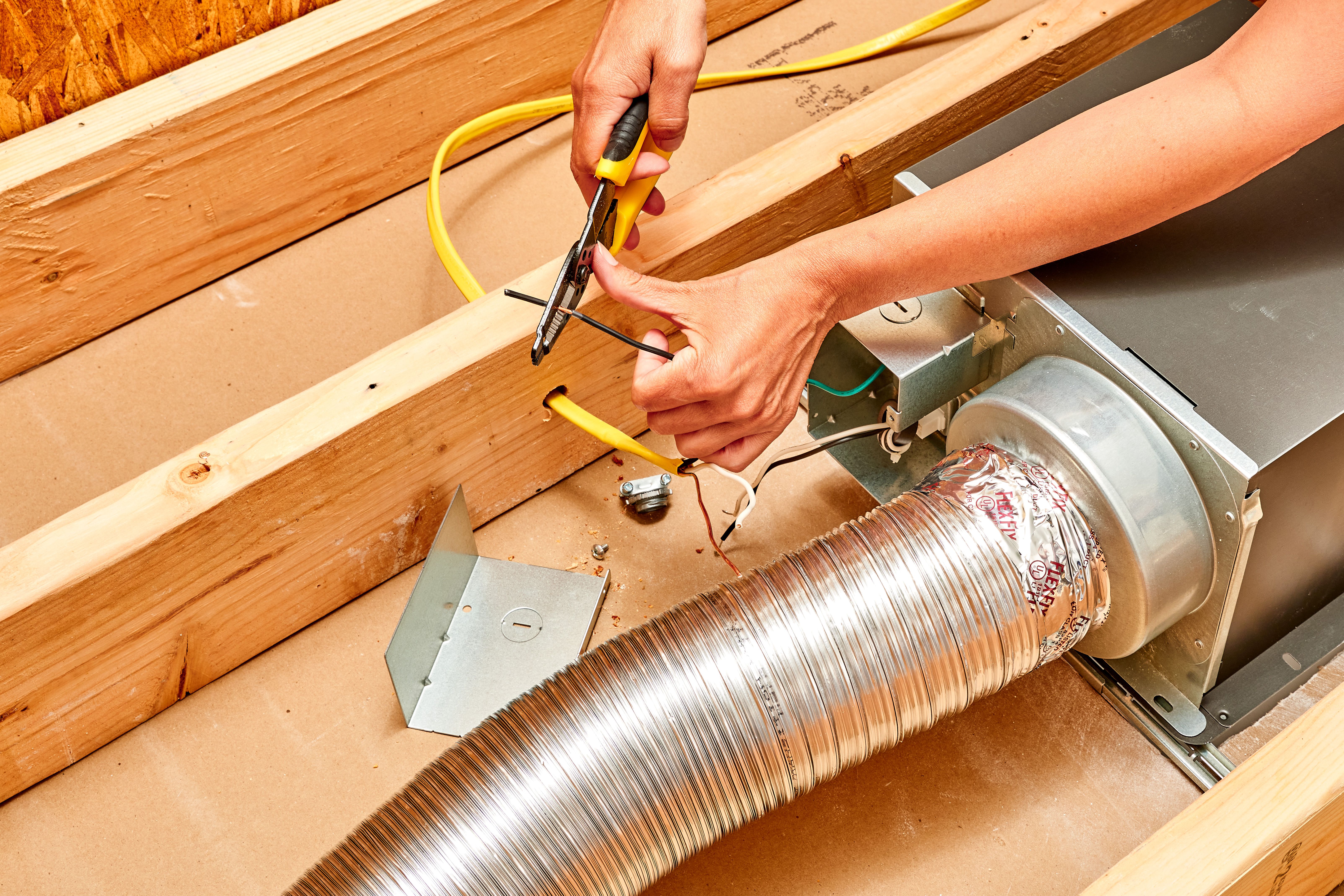 removing bathroom exhaust fan