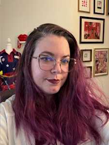 Purple haired Seattle therapist