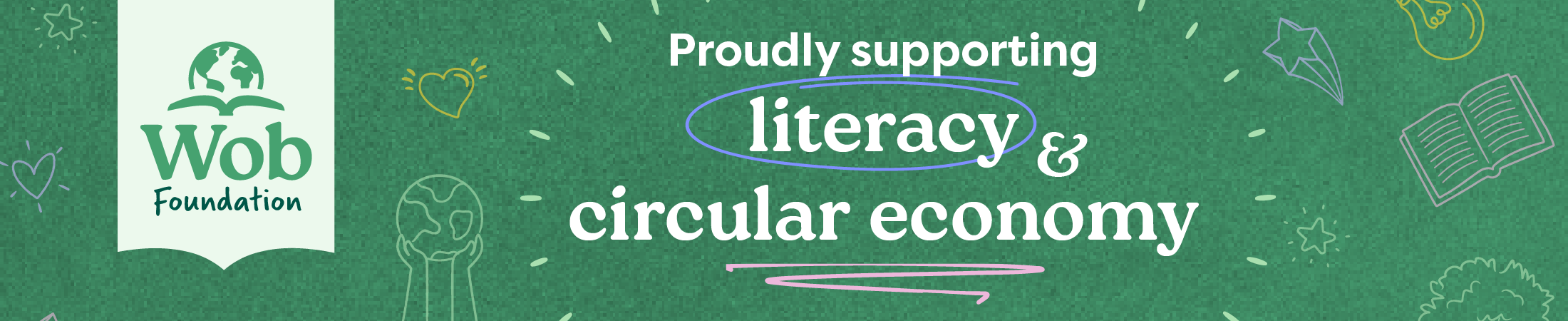 Proudly supporting literacy and circular economy