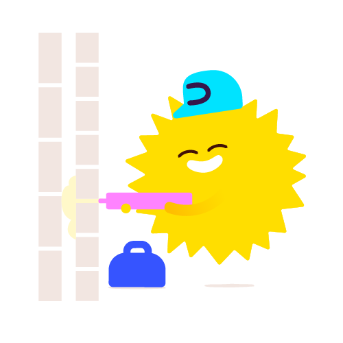 Sun character installing home cavity wall insulation