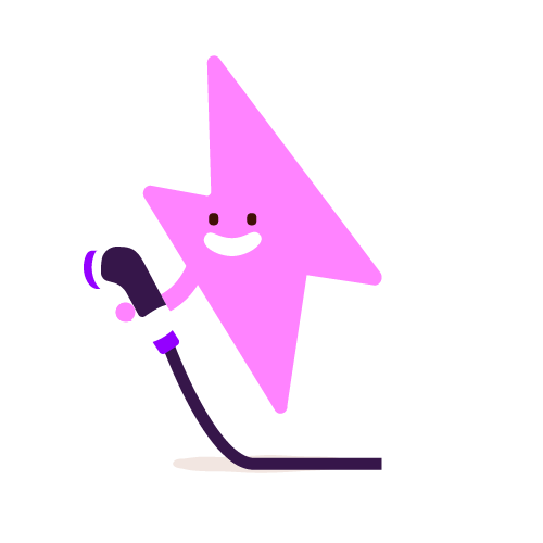 Flash character plugging in an EV charger