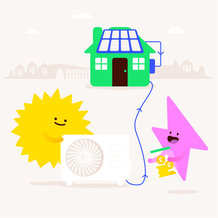 How to power your heat pump with solar panels.