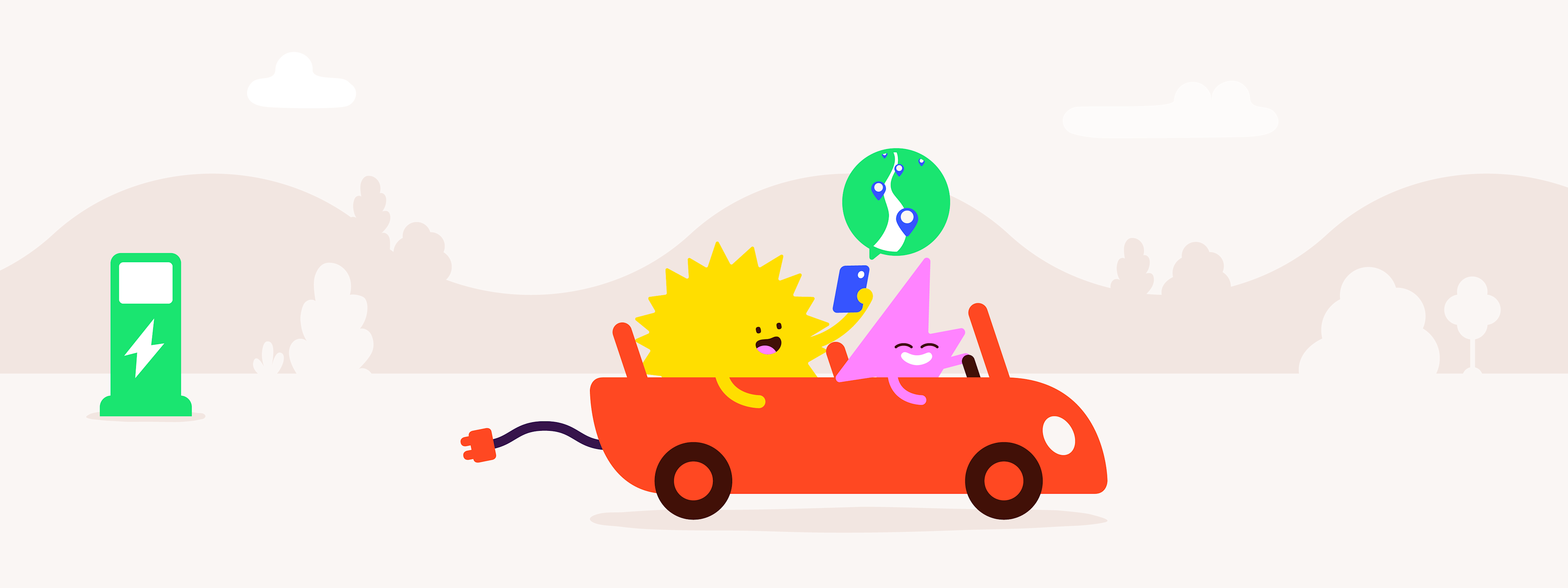 How to plan your next electric vehicle road trip and find charging stations beyond home.