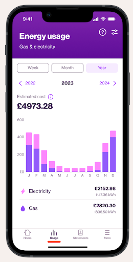 E.ON app screenshot.