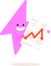 Bill reduction illustration for Energy Efficiency page