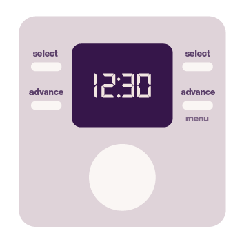 A digital boiler timer