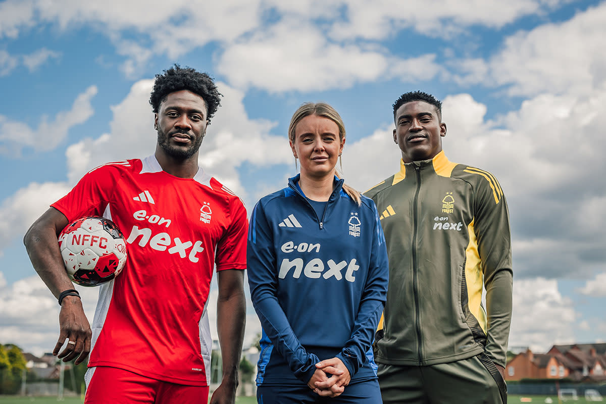 E.ON Next and Adidas training wear for Nottingham Forest Football Club