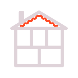 House with loft insulation