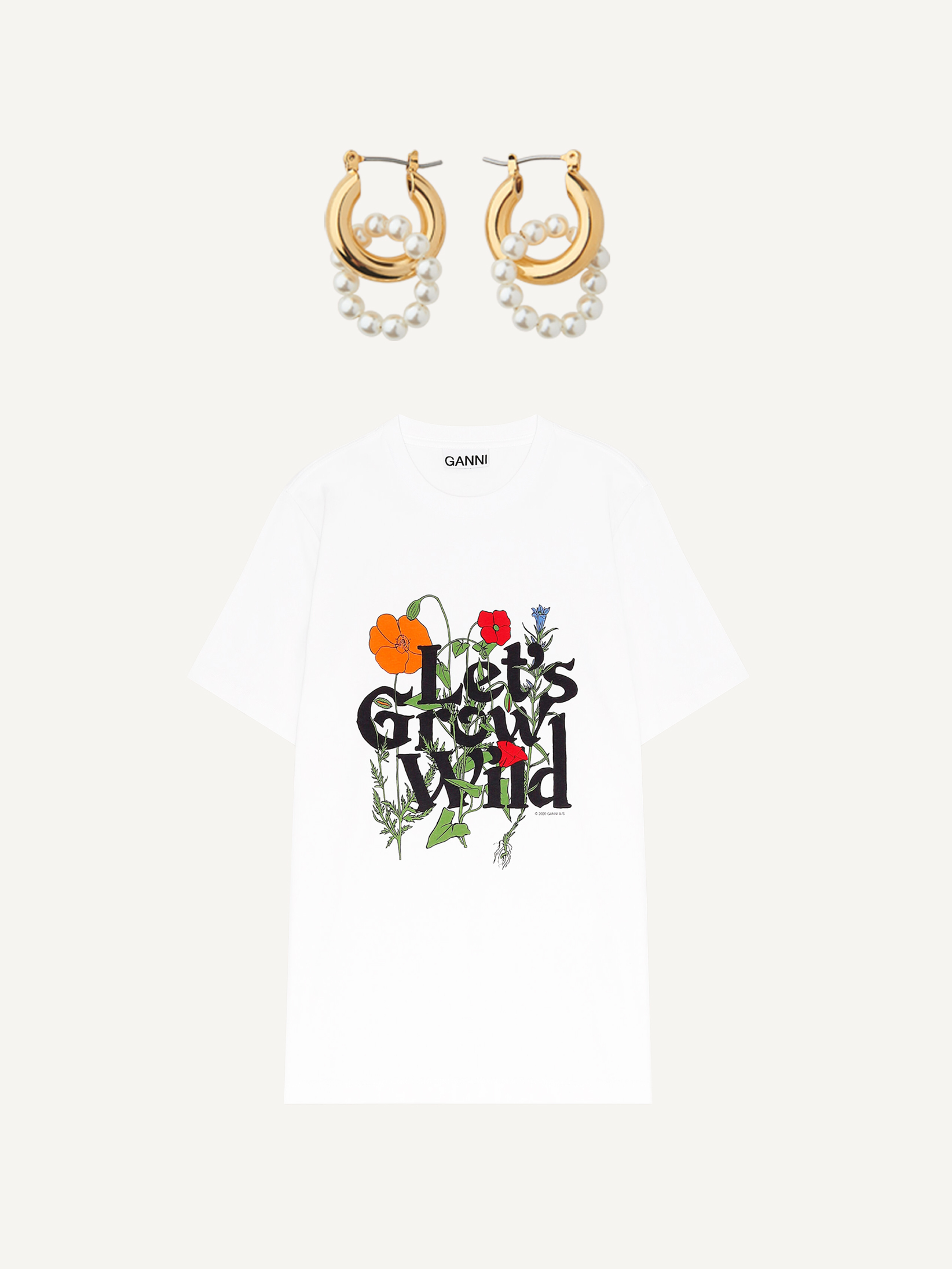 Statement-Schmuck + T-Shirt