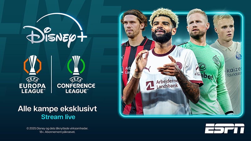 Se Europæisk topfodbold på Disney+