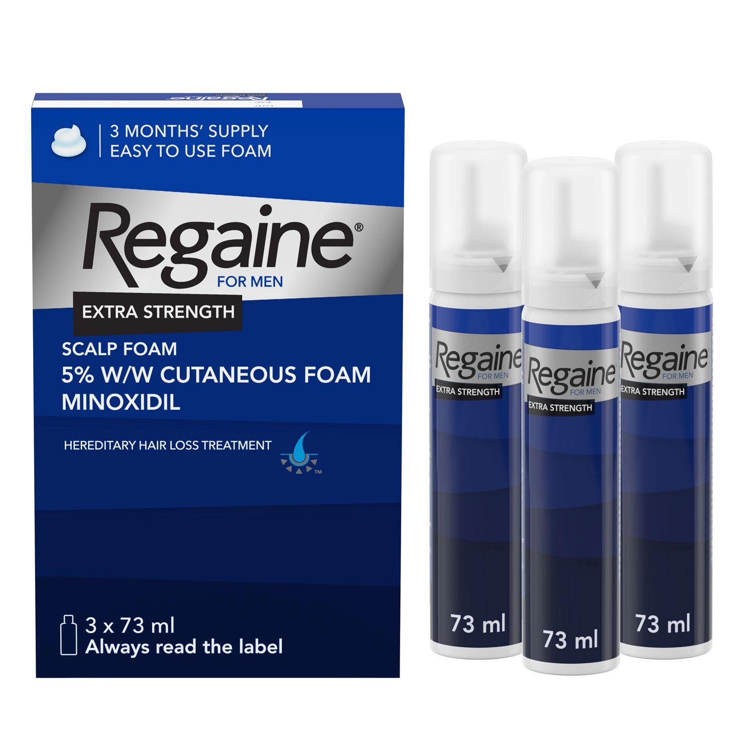 REGAINE® FOR MEN EXTRA STRENGTH SCALP FOAM FOR HAIR REGROWTH