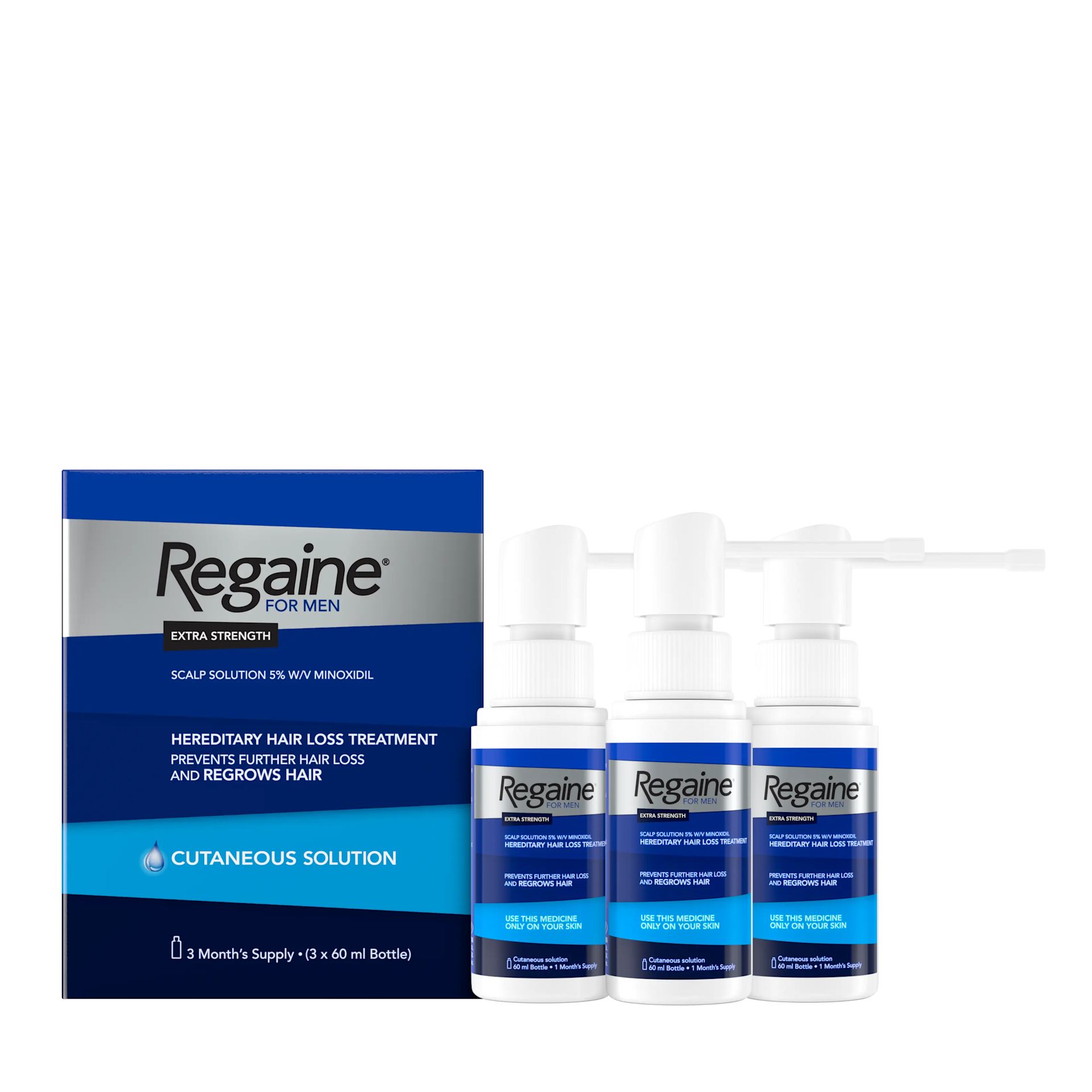 REGAINE® FOR MEN EXTRA STRENGTH SCALP SOLUTION