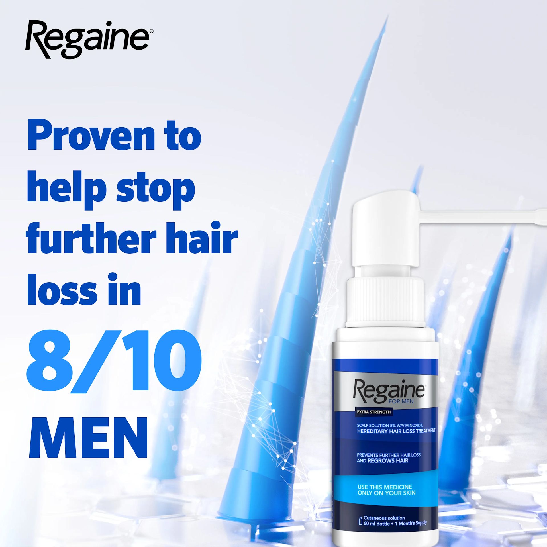 REGAINE® FOR MEN EXTRA STRENGTH SCALP SOLUTION