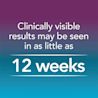 Regaine for Women Clinically visible results may be seen in as little as 12 weeks