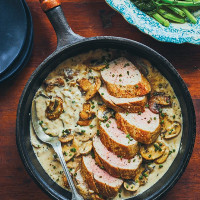 Pork Tenderloin with Mushrooms