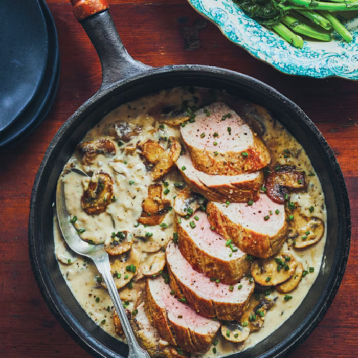 Pork Tenderloin with Mushrooms