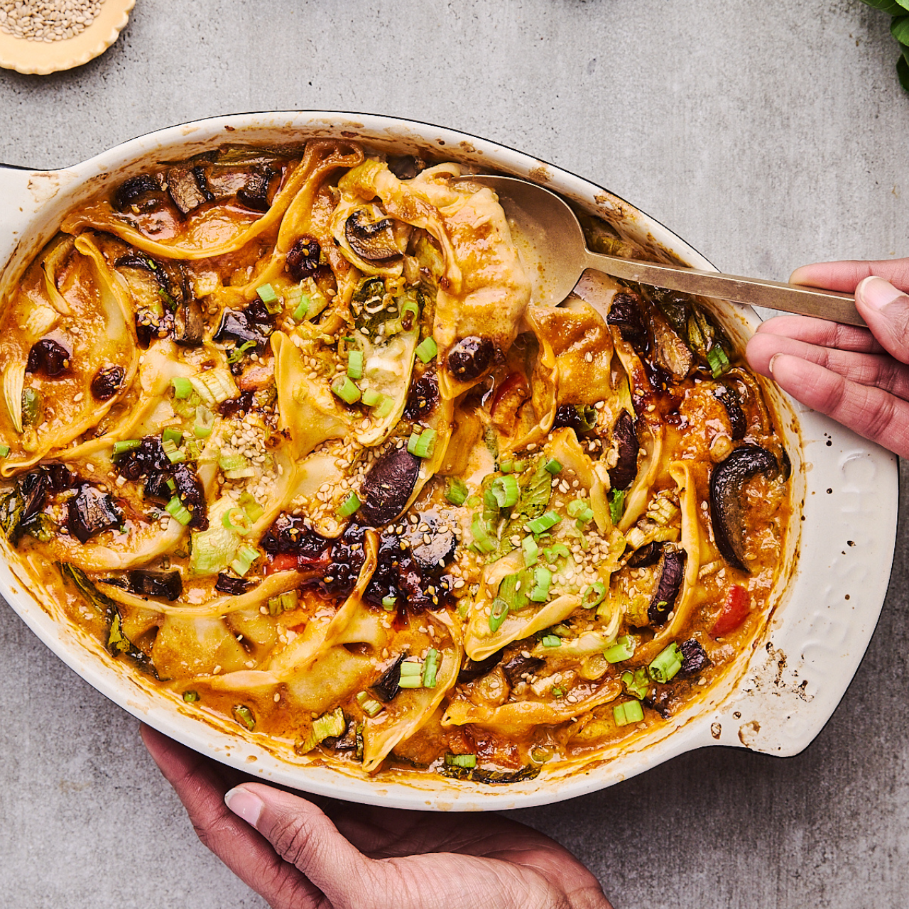 Red /or Green Curry Dumpling Bake