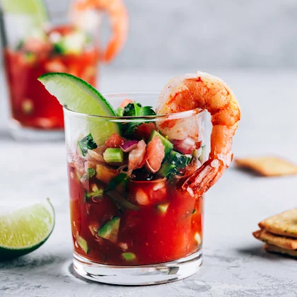 Image Recipe Spanish-inspired Shrimp Cocktail