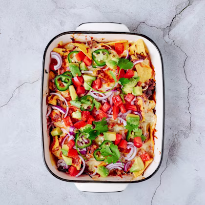 Vegetarian Nacho Casserole