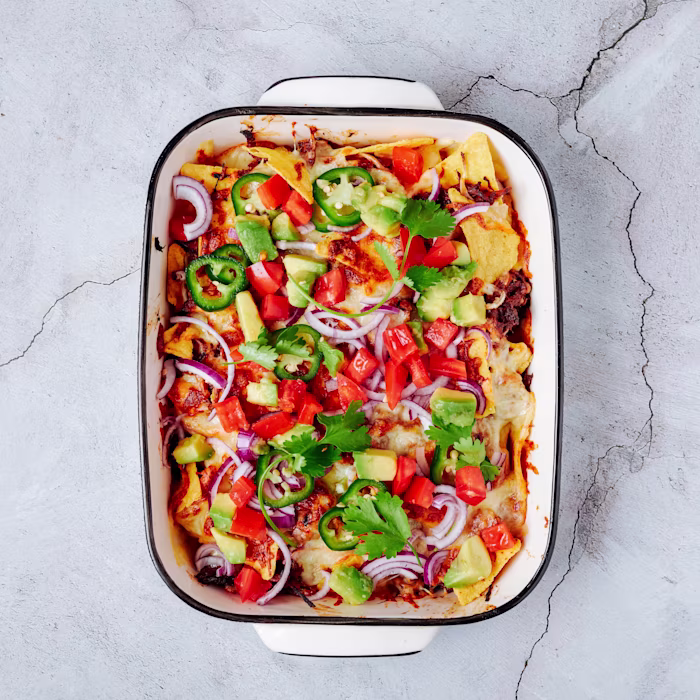 Vegetarian Nacho Casserole