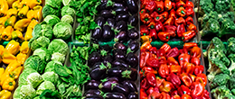Fresh fruits and vegetables