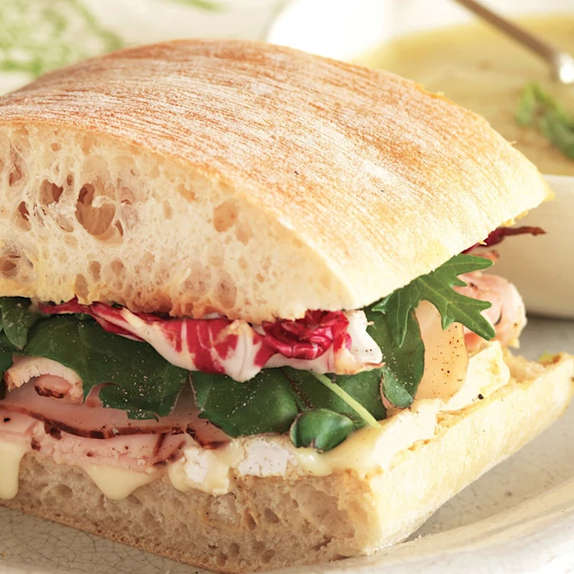 Recipe Image Camembert & Turkey Ciabatta Loaf