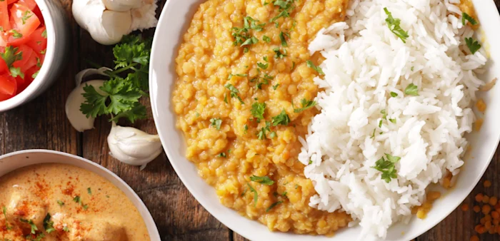 A selection of various salads