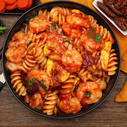 image of shrimp pasta