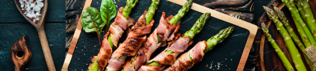 Bacon-wrapped asparagus