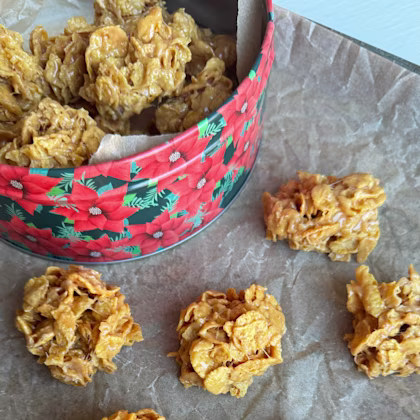 Peanut Butter Cornflake Cookies