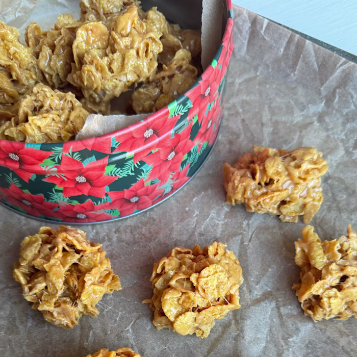 Peanut Butter Cornflake Cookies