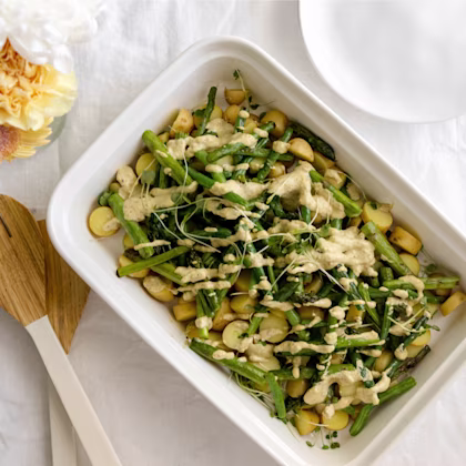 Arugula, Asparagus and Green Bean Potato Salad
