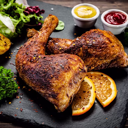 Image of chicken and potatoes