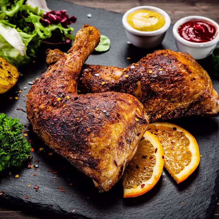 Image of chicken and potatoes