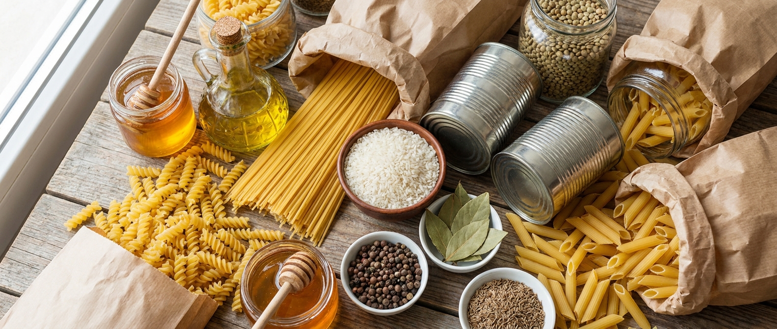 Pantry staples for grocery delivery