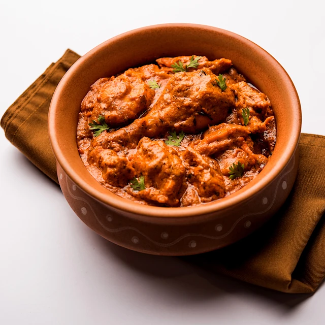 A bowl of butter chicken